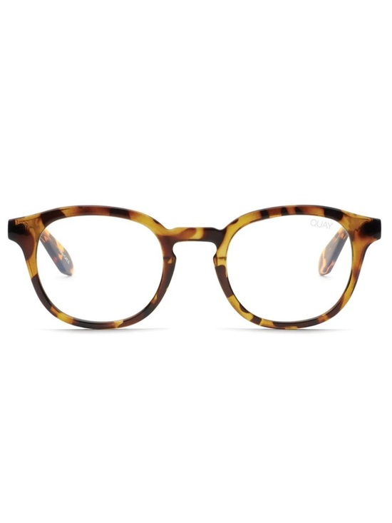 QUAY Walk On Blue Light Glasses Tortoise Frame Bluelight Blocking Lens Unisex